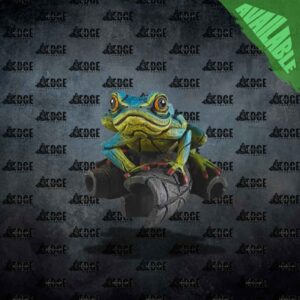 ED43BY African Frog – Figure (Blue / Yellow) (Pre-owned)