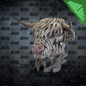 EDB30W Highland Cow – Bust (White) (Pre-owned)