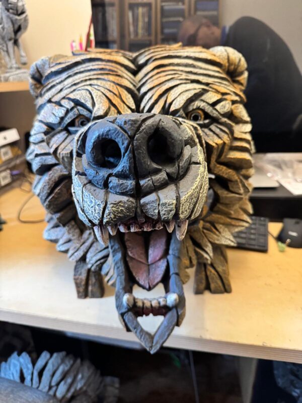 Edge Sculpture Bust Grizzly Bear - Retired - PRE OWNED - Image 2