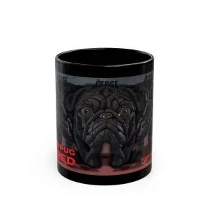 EDB17B Pug – Bust (Black) 11oz Mug