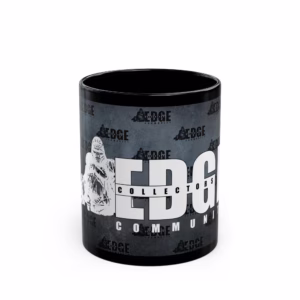 Edge Collectors Logo Mug — Black Ceramic Coffee Cup (11oz & 15oz)